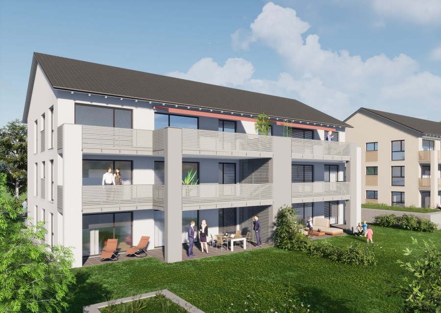 Wohnen im Klimaneutralen und CO2-freien Neubaugebiet in Schlier-Unterankenreute, 88281 Schlier-Unterankenreute, Etagenwohnung