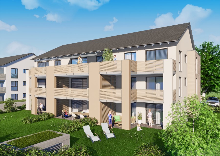 Moderne Neubauwohnungen im Klimaneutralen und CO2-freien Neubaugebiet in Unterankenreute, 88281 Schlier-Unterankenreute, Etagenwohnung