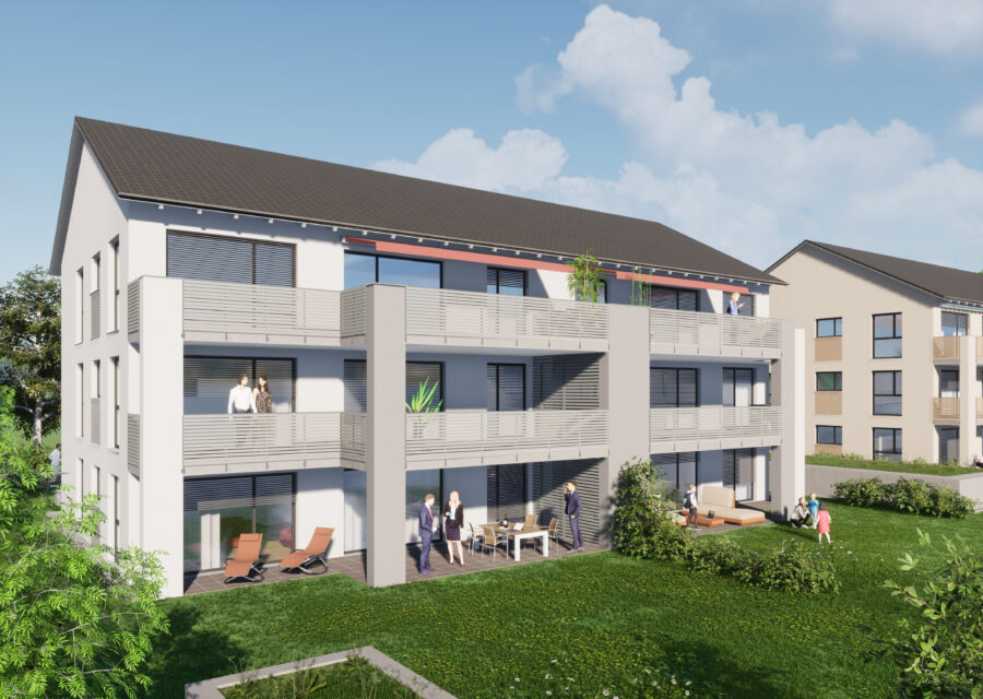 Wohnen im Klimaneutralen und CO2-freien Neubaugebiet in Schlier-Unterankenreute, 88281 Schlier-Unterankenreute, Etagenwohnung